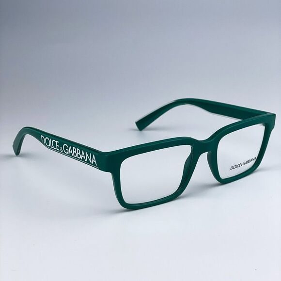 NEW D&G DG5102 3311 Crystal Green Rectangle Unisex Eyeglasses - Picture 6 of 13